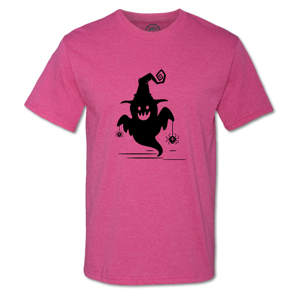 Funny Graphic T Shirts Halloween Boo with Spider Cotton Casper Top Custom - Picture 17 of 24