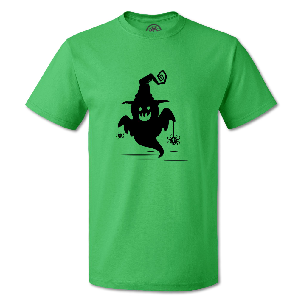 Funny Graphic T Shirts Halloween Boo with Spider Cotton Casper Top Custom - Picture 19 of 24