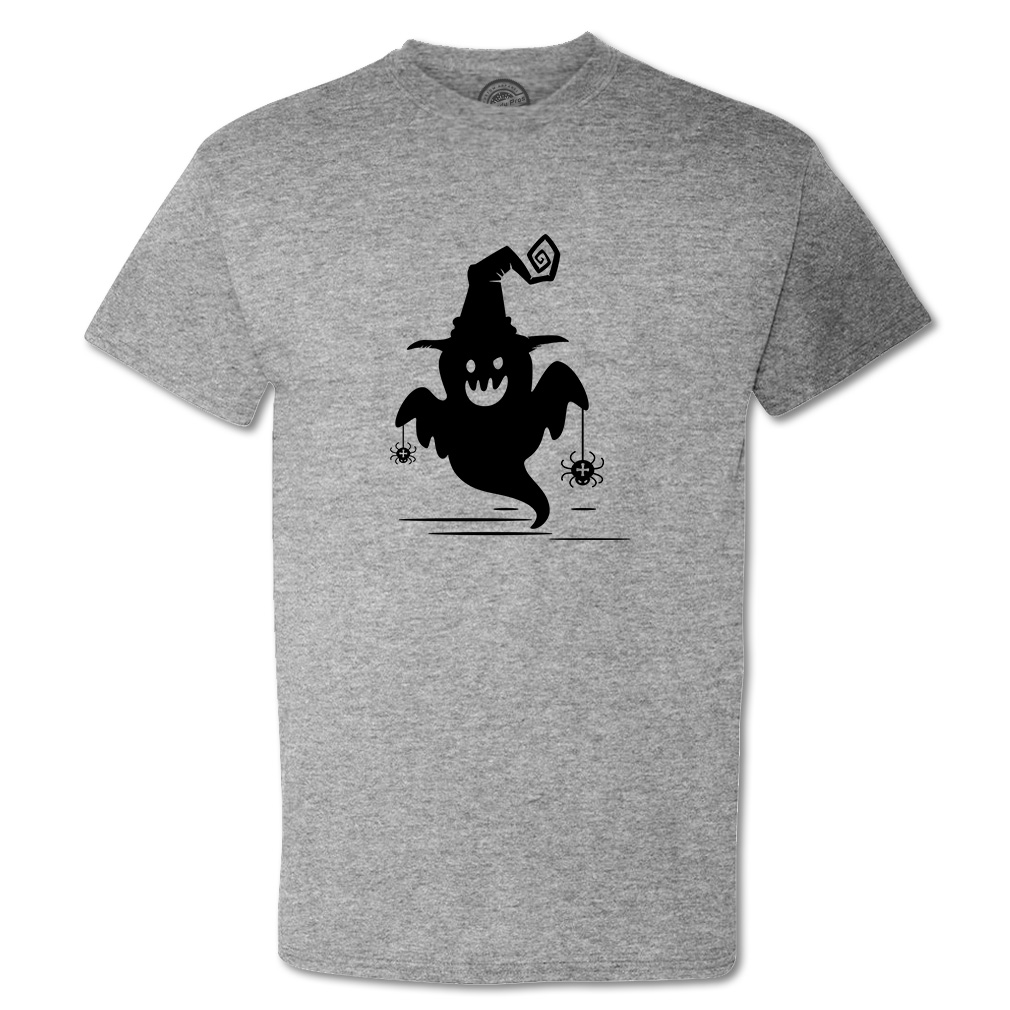 Funny Graphic T Shirts Halloween Boo with Spider Cotton Casper Top Custom - Picture 7 of 24