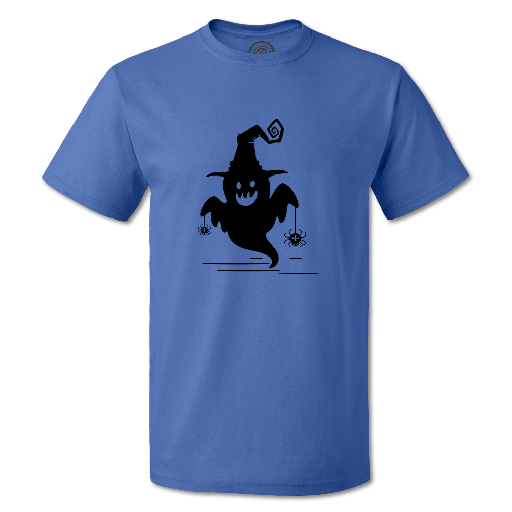 Funny Graphic T Shirts Halloween Boo with Spider Cotton Casper Top Custom - Picture 11 of 24