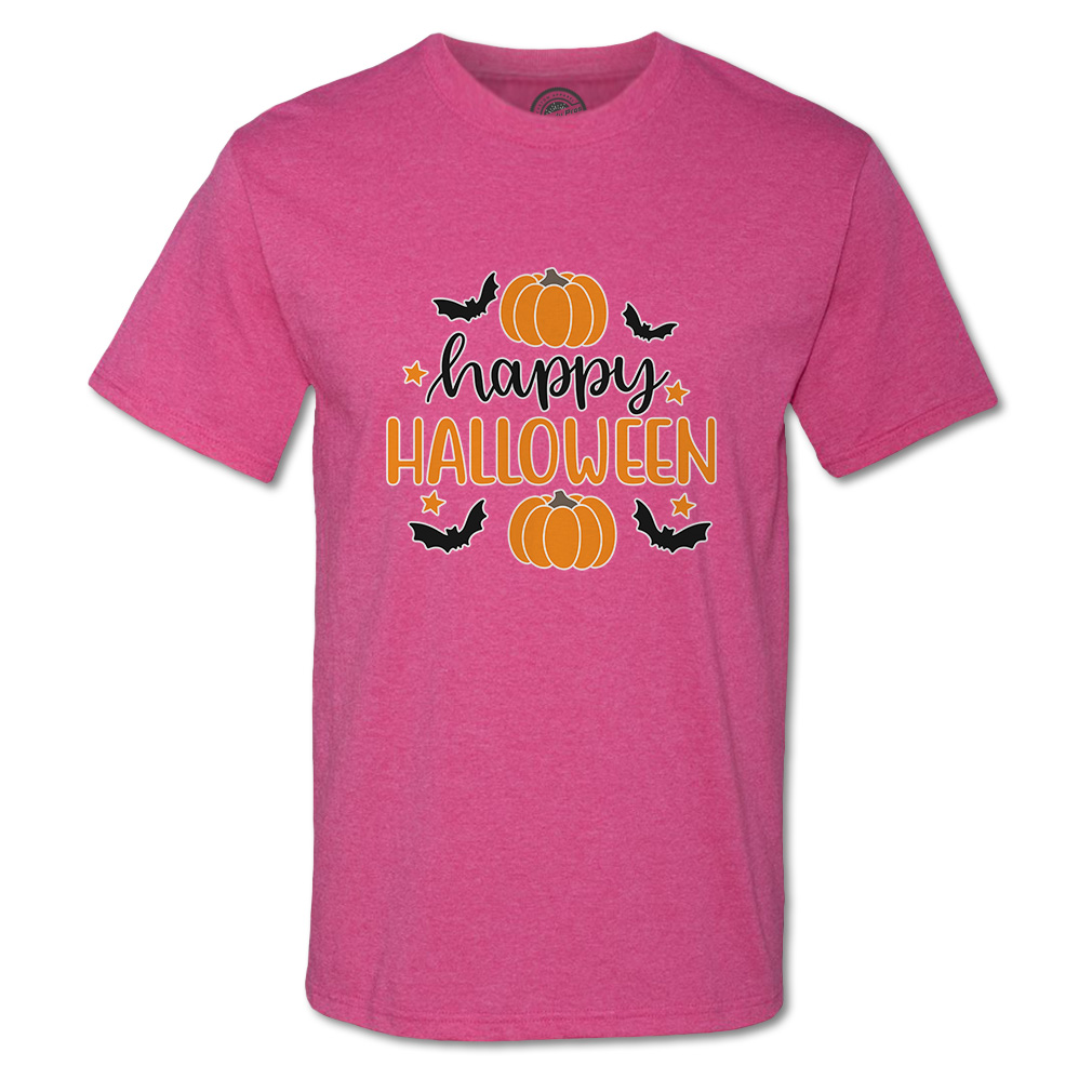 Funny Graphic T Shirts Halloween Happy Halloween Pumpkin Cotton Nightmare Top - Picture 17 of 24
