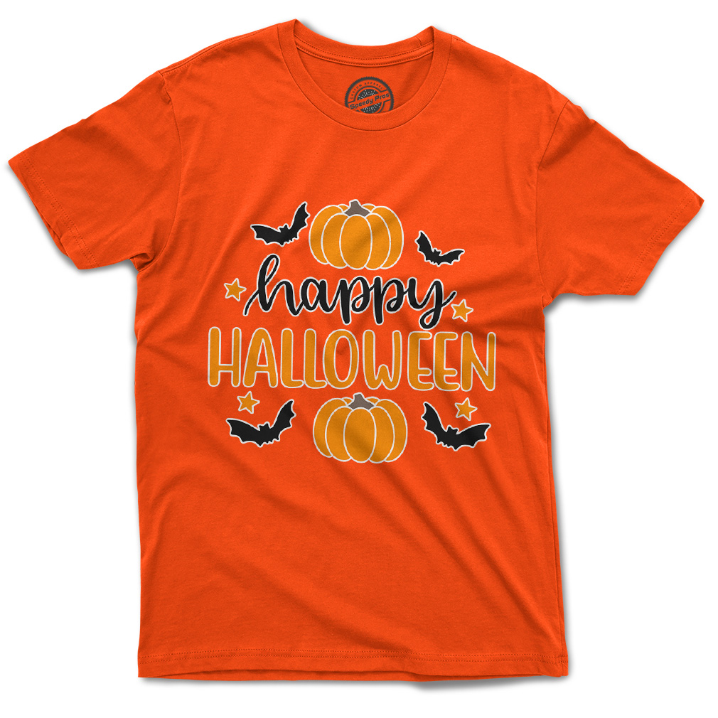 Funny Graphic T Shirts Halloween Happy Halloween Pumpkin Cotton Nightmare Top - Picture 23 of 24