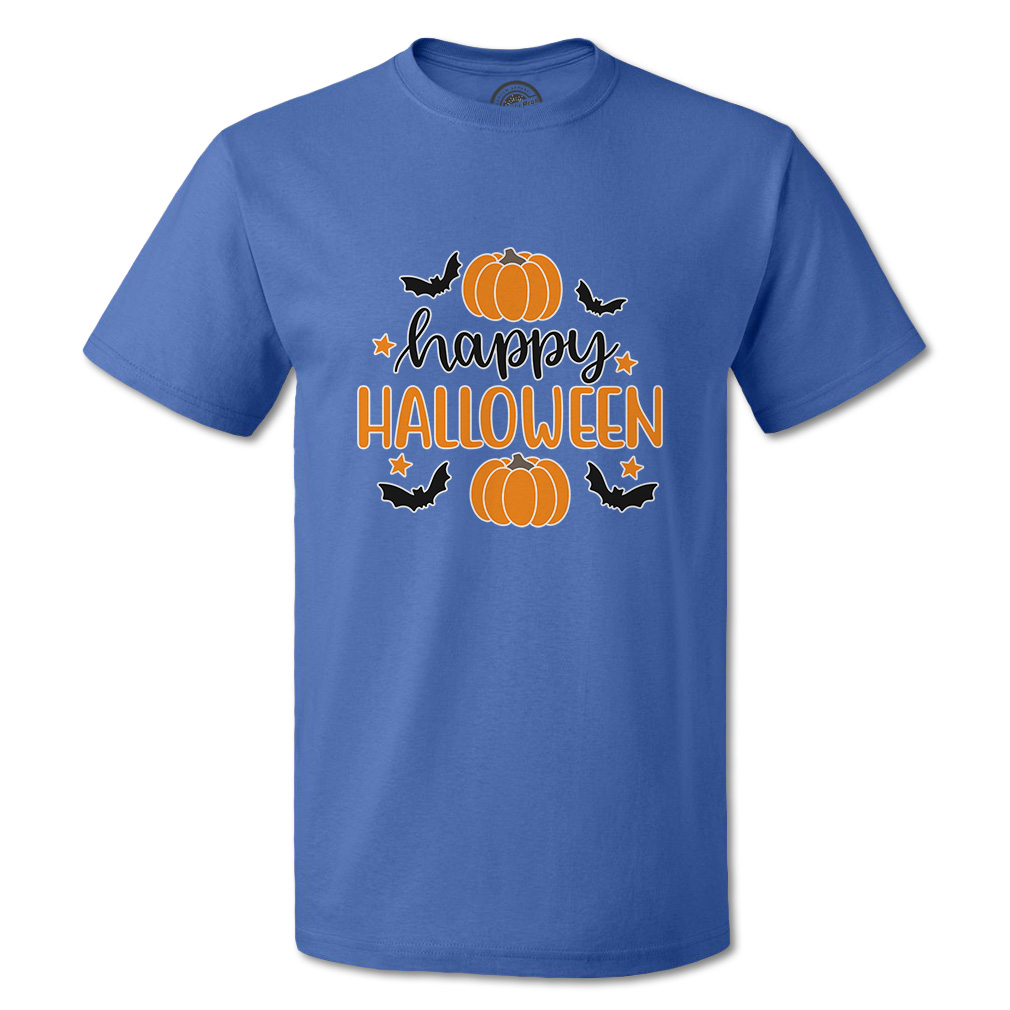Funny Graphic T Shirts Halloween Happy Halloween Pumpkin Cotton Nightmare Top - Picture 11 of 24