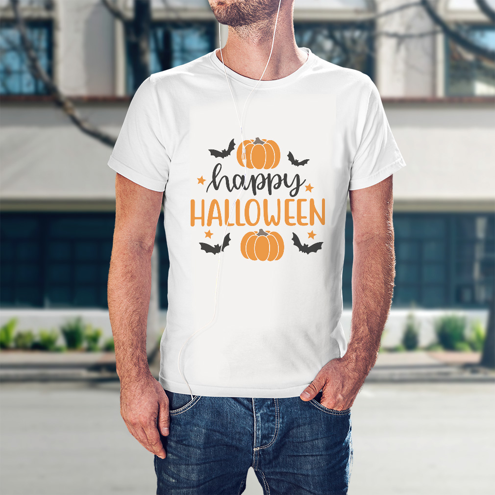 Funny Graphic T Shirts Halloween Happy Halloween Pumpkin Cotton Nightmare Top - Picture 3 of 24