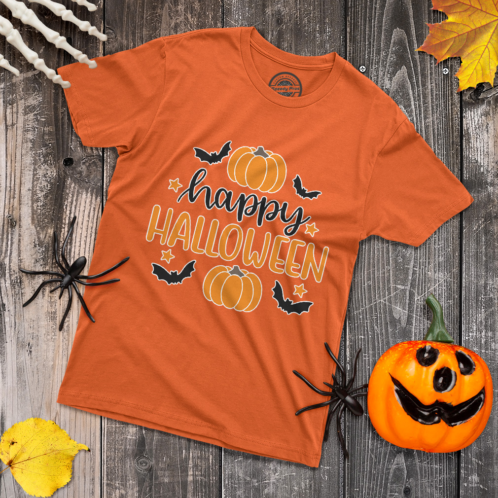 Funny Graphic T Shirts Halloween Happy Halloween Pumpkin Cotton Nightmare Top - Picture 4 of 24