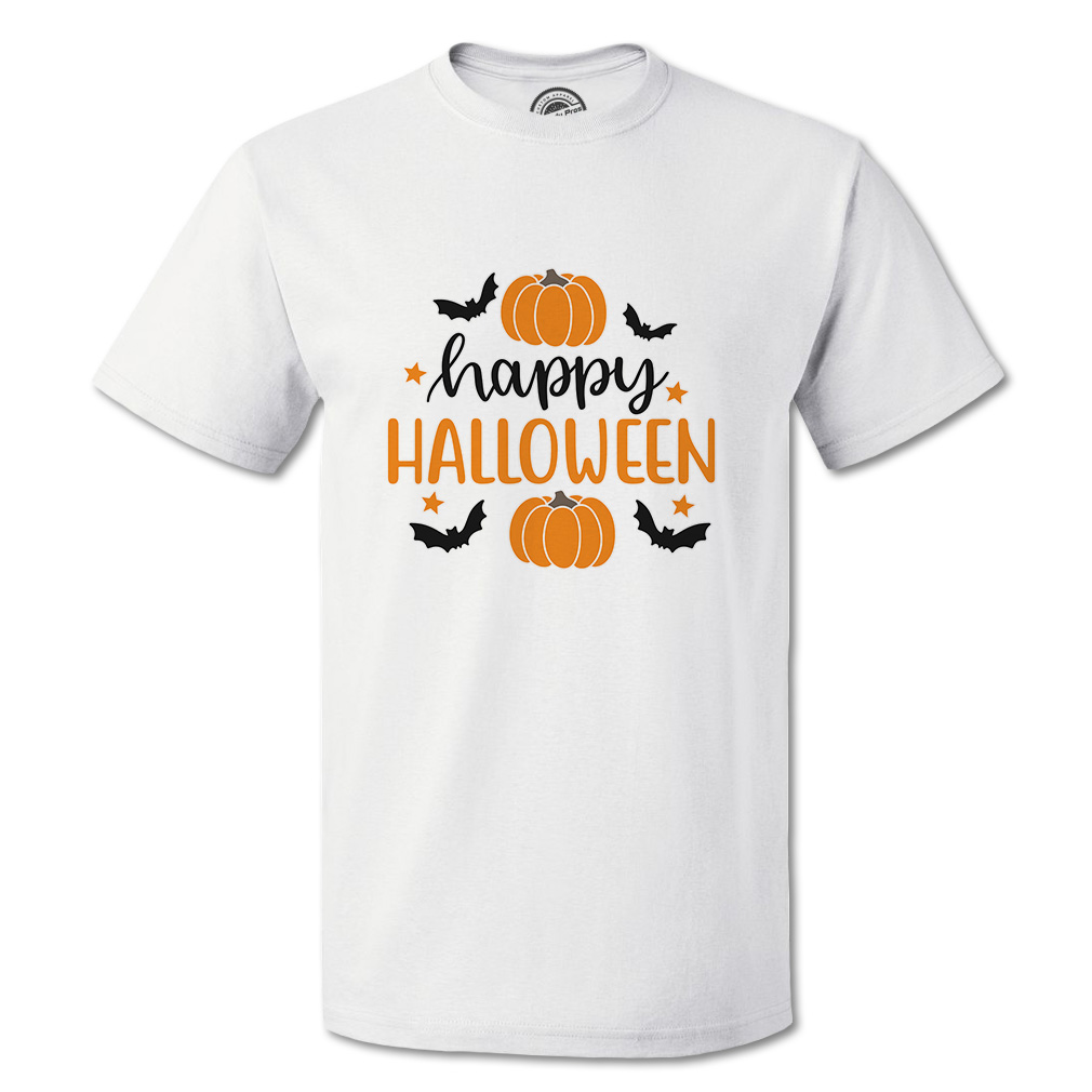Funny Graphic T Shirts Halloween Happy Halloween Pumpkin Cotton Nightmare Top - Picture 13 of 24