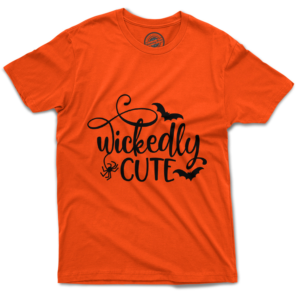 Funny Graphic T Shirts Halloween Wickedly Cute Cotton Bats Top Frankenstein - Picture 23 of 24
