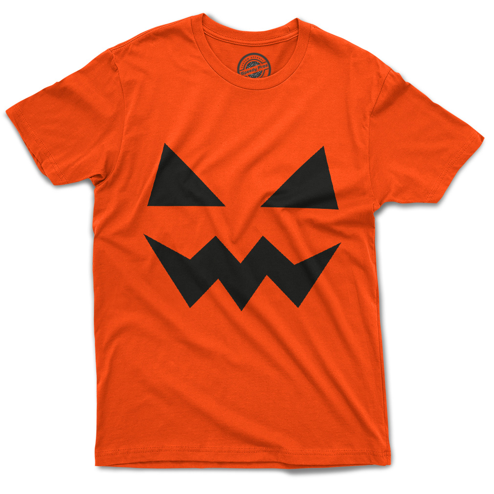Funny Graphic T Shirts Halloween Evil Pumpkin Face Style A Cotton Bats Top - Picture 23 of 24