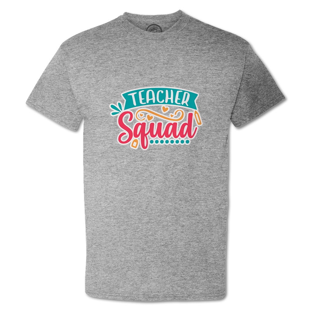 Funny Graphic T Shirts School Teacher Squad Cotton Back to School Top School - Picture 7 of 14