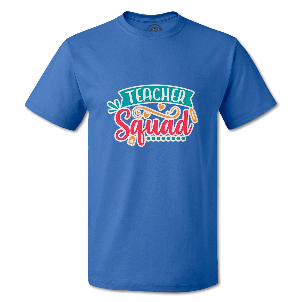 Funny Graphic T Shirts School Teacher Squad Cotton Back to School Top School - Picture 11 of 14