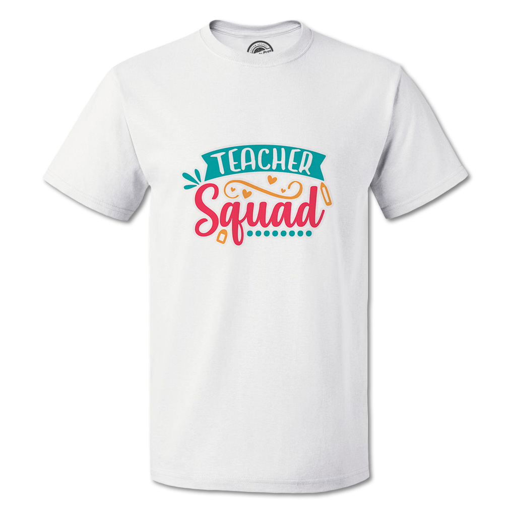 Funny Graphic T Shirts School Teacher Squad Cotton Back to School Top School - Picture 13 of 14