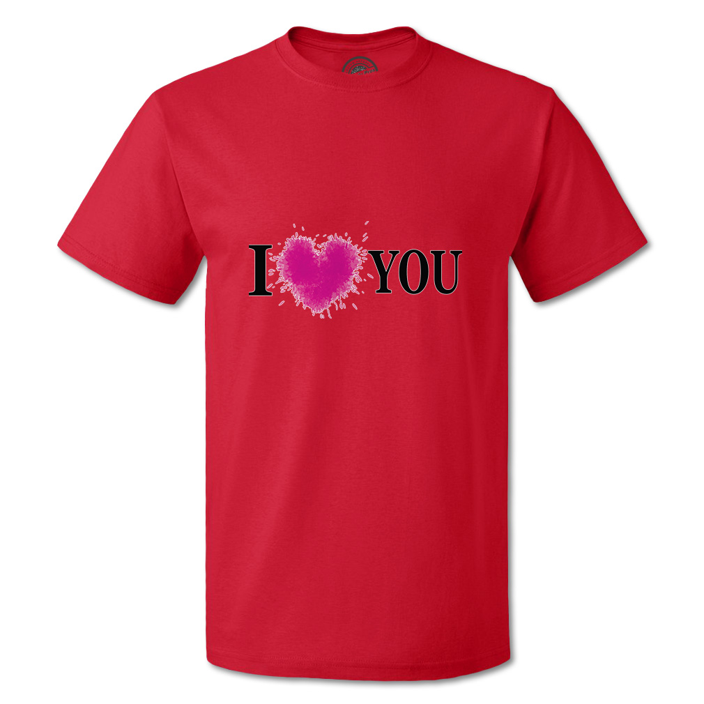 Funny Graphic T Shirts I Love You Valentines Day Cotton I Love You Top Heart - Picture 9 of 14