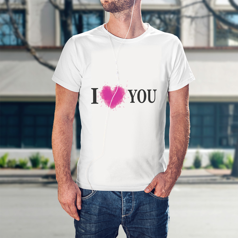 Funny Graphic T Shirts I Love You Valentines Day Cotton I Love You Top Heart - Picture 4 of 14