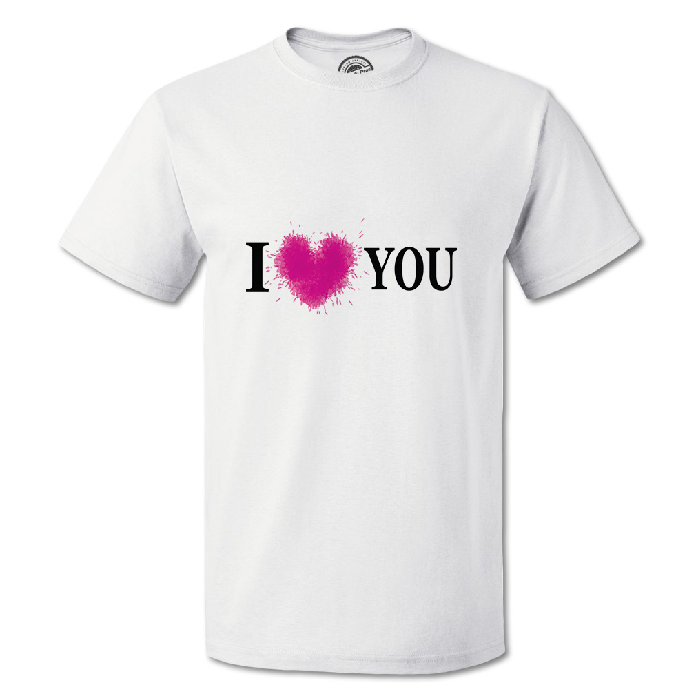 Funny Graphic T Shirts I Love You Valentines Day Cotton I Love You Top Heart - Picture 13 of 14